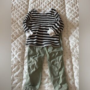 Place Black and White Striped Sweater